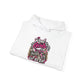 Hoodie — 'Real Girls Let'er Eat' Pink Motorcycle Graphic Hoodie