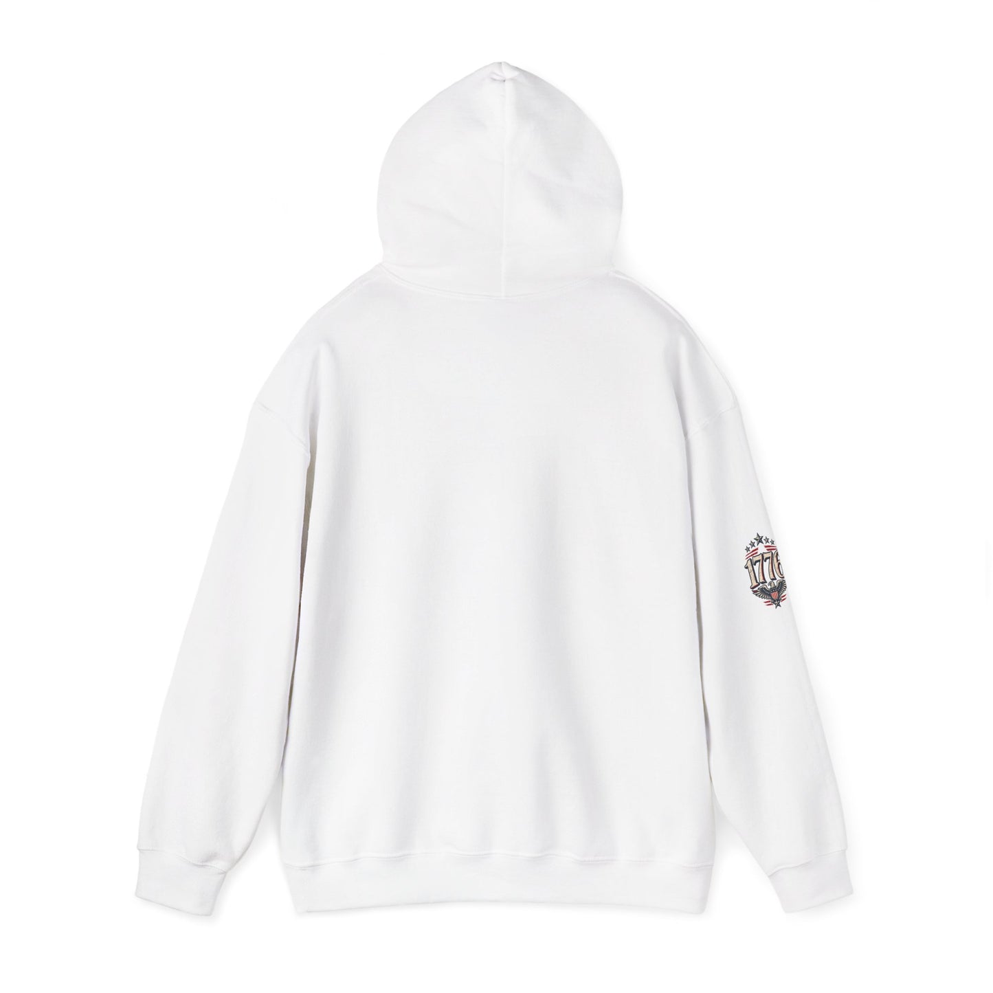 Patriotic 'Land of the Free' Eagle Hoodie – American Flag Veteran Tribute
