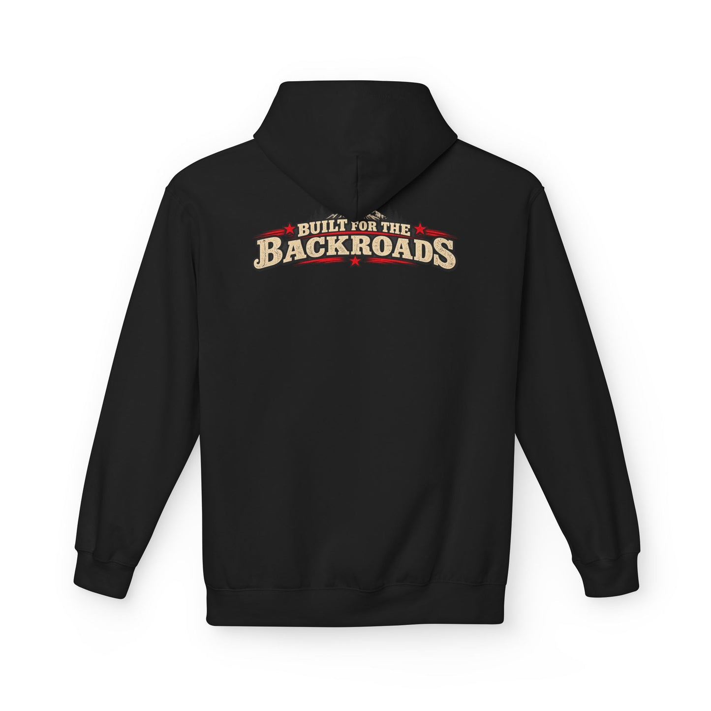 Hoodie — 'Built on the Backroads' Jimmy Riggs Vintage Truck Graphic