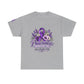 Pancreatic Cancer Awareness T-Shirt — Purple Ribbon Hope, Strength & Faith Tee