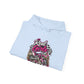 Racer Girl Motorcycle Hoodie — "Real Girls Let 'Er Eat" / "A Little Roost Never Hurt"