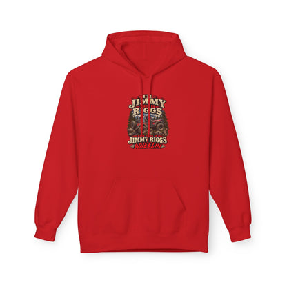 Hoodie — 'Built on the Backroads' Jimmy Riggs Vintage Truck Graphic