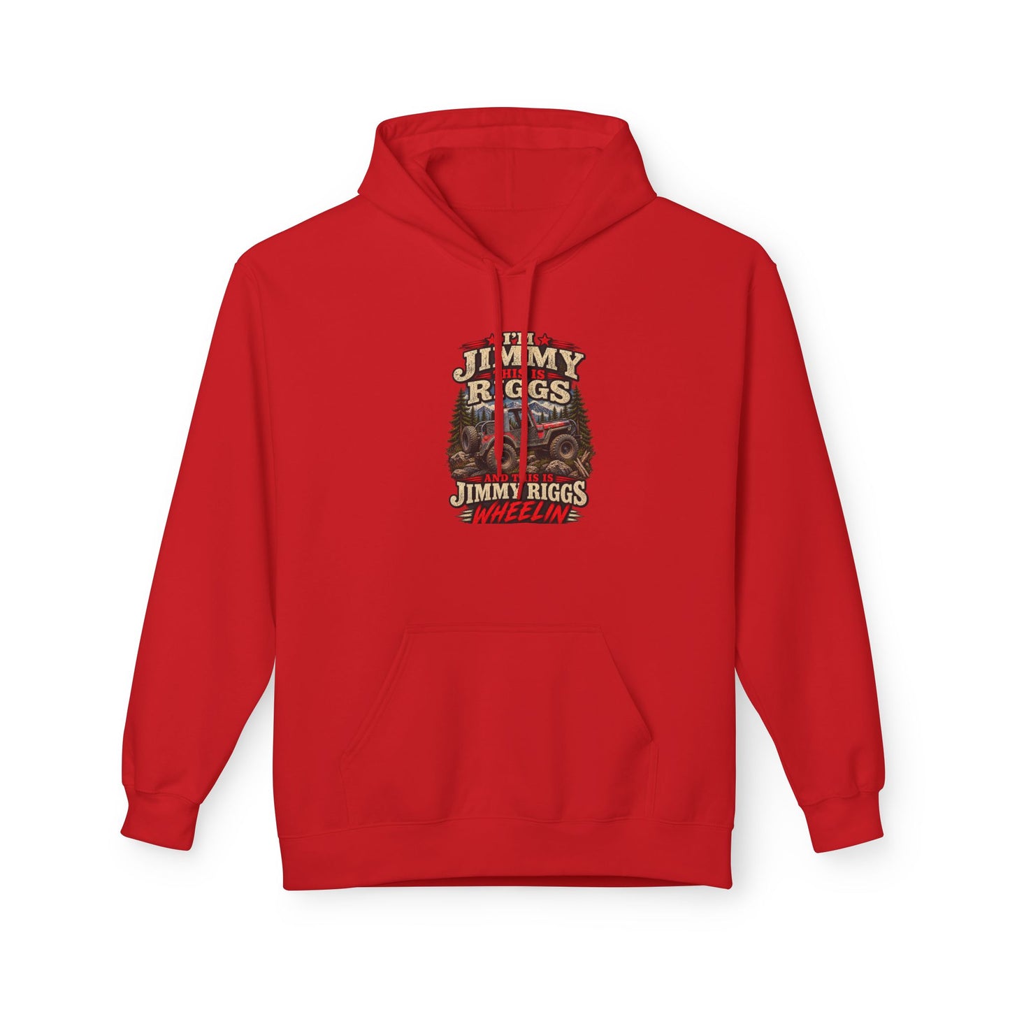 Hoodie — 'Built on the Backroads' Jimmy Riggs Vintage Truck Graphic