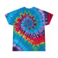 Good Vibes Tie-Dye Tee — Pastel Spiral Peace Sign T-Shirt