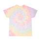 Good Vibes Tie-Dye Tee — Pastel Spiral Peace Sign T-Shirt