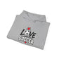 Soccer Love Hoodie – 'Love Soccer' Heart & Ball Graphic Hooded Sweatshirt