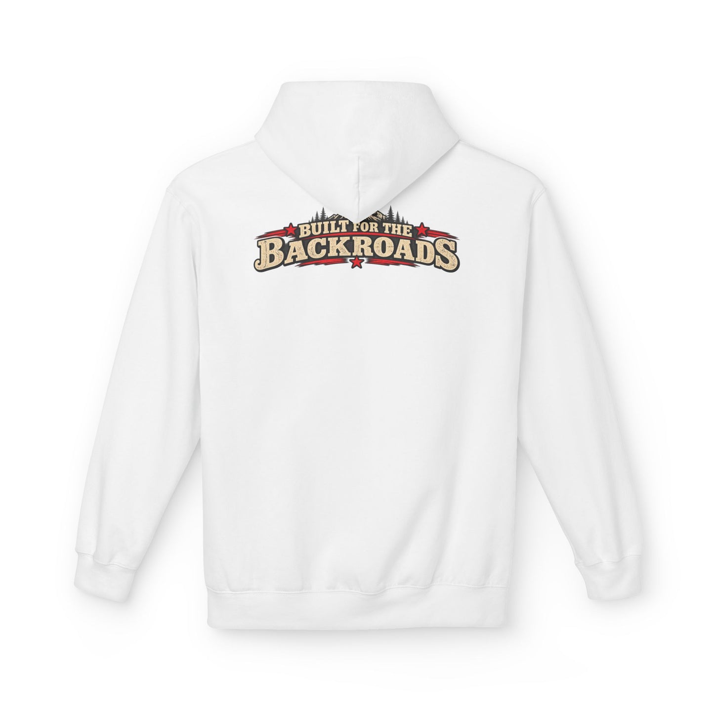 Hoodie — 'Built on the Backroads' Jimmy Riggs Vintage Truck Graphic
