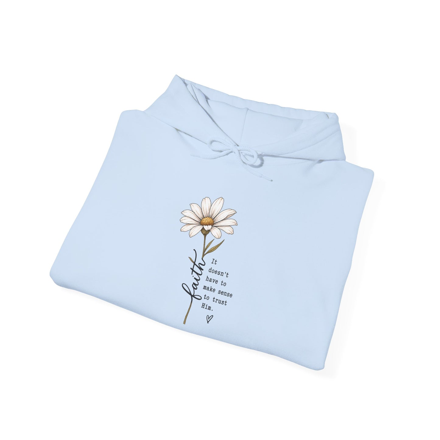 Daisy Comfort Hoodie — 'don't be the same be better' Minimal Floral Pullover