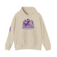Pancreatic Cancer Awareness Hoodie – Purple Ribbon Floral Support Sweatshirt