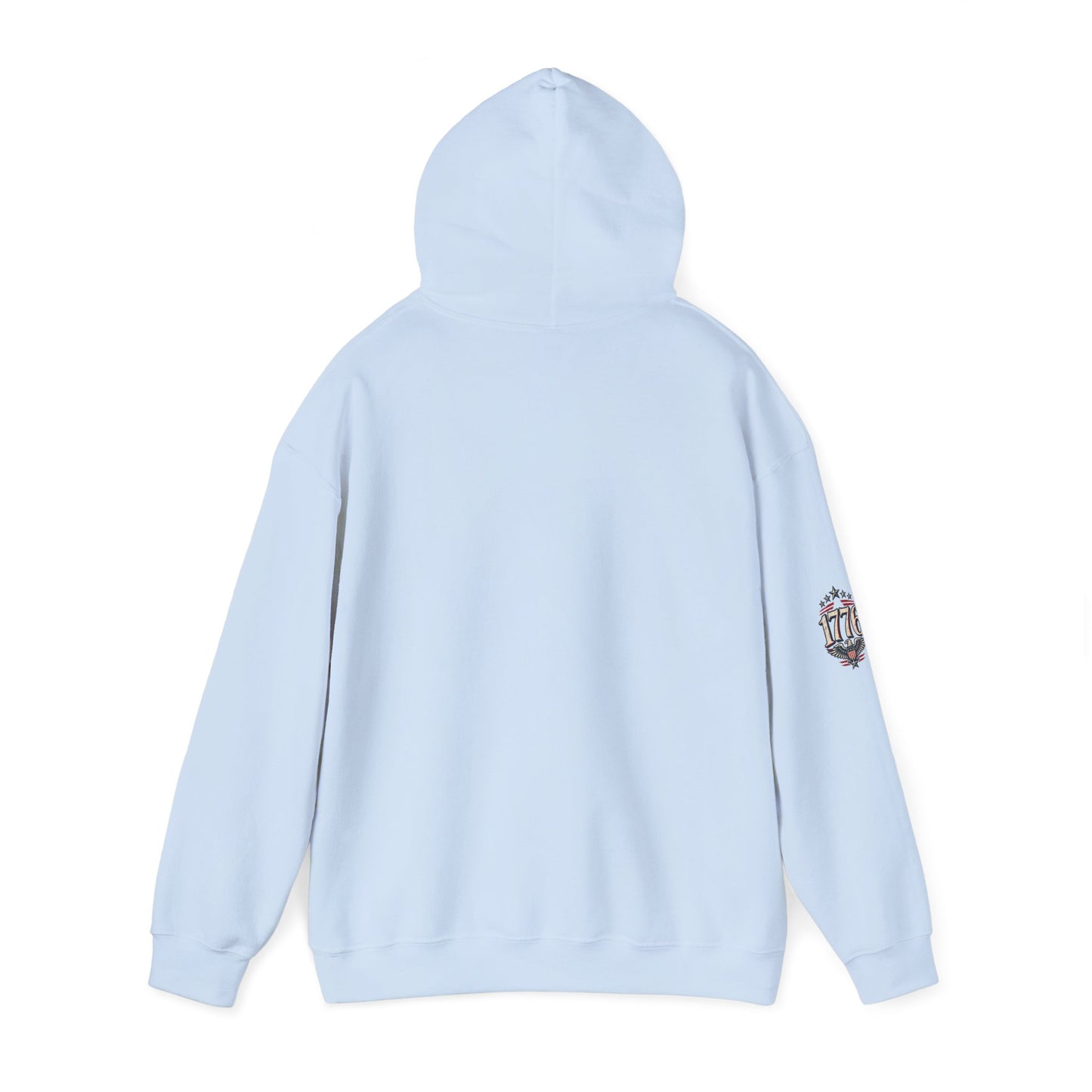Patriotic 'Land of the Free' Eagle Hoodie – American Flag Veteran Tribute
