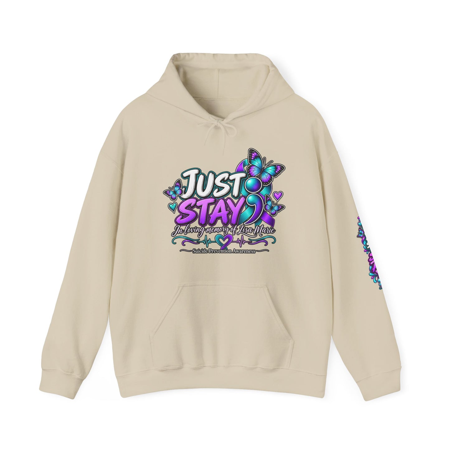 Inspirational Hoodie — "Just Stay" & "Your Story Isn't Over" Motivational Pullover