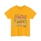 Inspirational Quote Tee — "Find Out Who You Are and Do It On Purpose" Floral Graphic T-Shirt