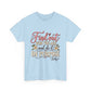Inspirational Quote Tee — "Find Out Who You Are and Do It On Purpose" Floral Graphic T-Shirt