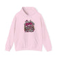 Racer Girl Motorcycle Hoodie — "Real Girls Let 'Er Eat" / "A Little Roost Never Hurt"