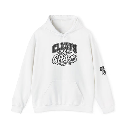 Cleats & Chaos Hoodie — Graphic Athletic Football Sweatshirt