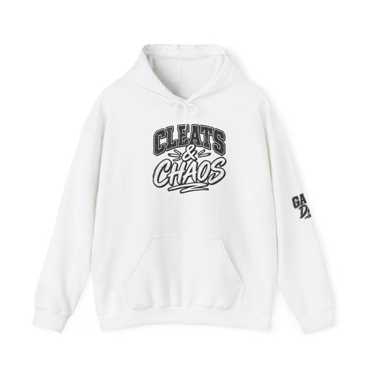 Cleats & Chaos Hoodie — Graphic Athletic Football Sweatshirt