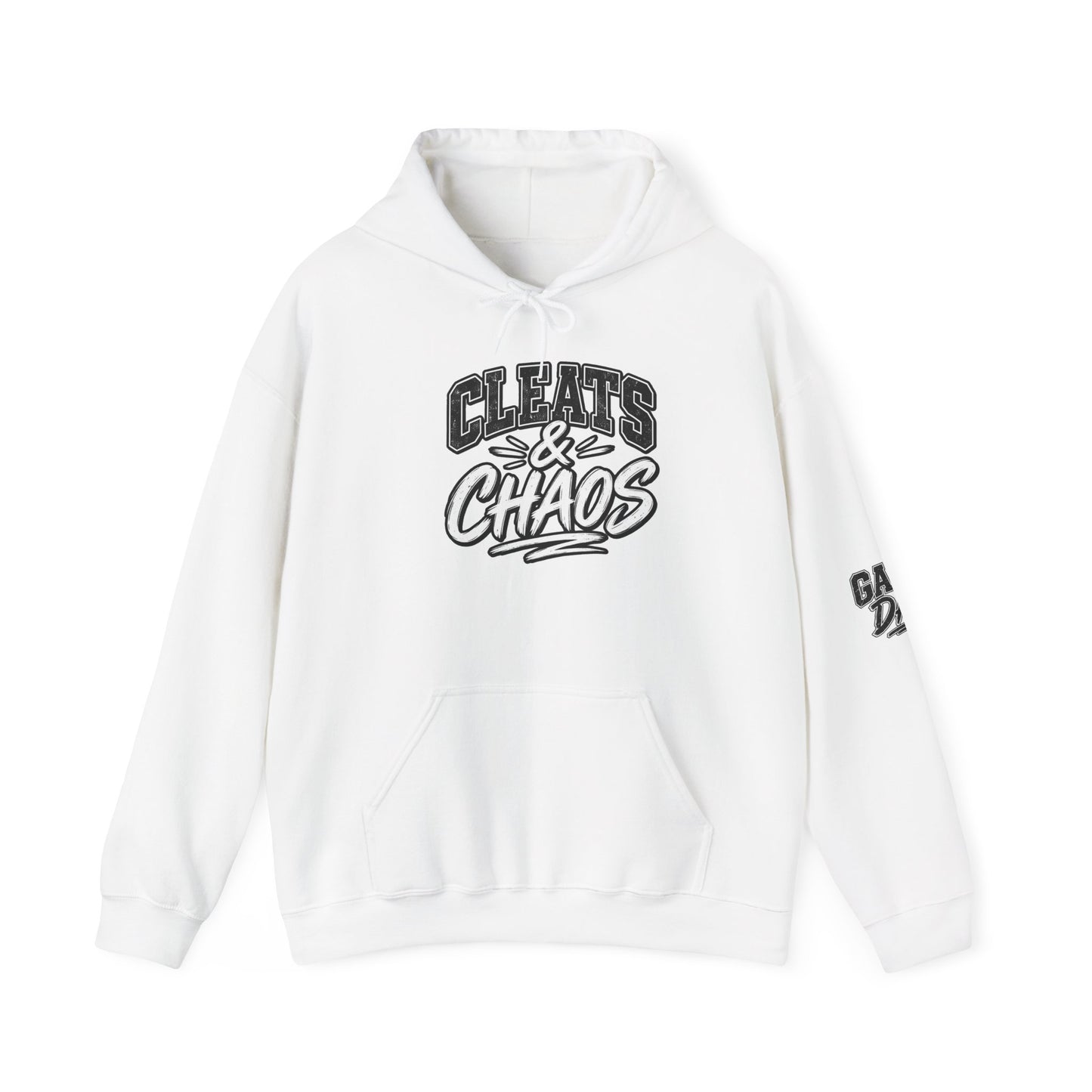 Cleats & Chaos Hoodie — Graphic Athletic Football Sweatshirt