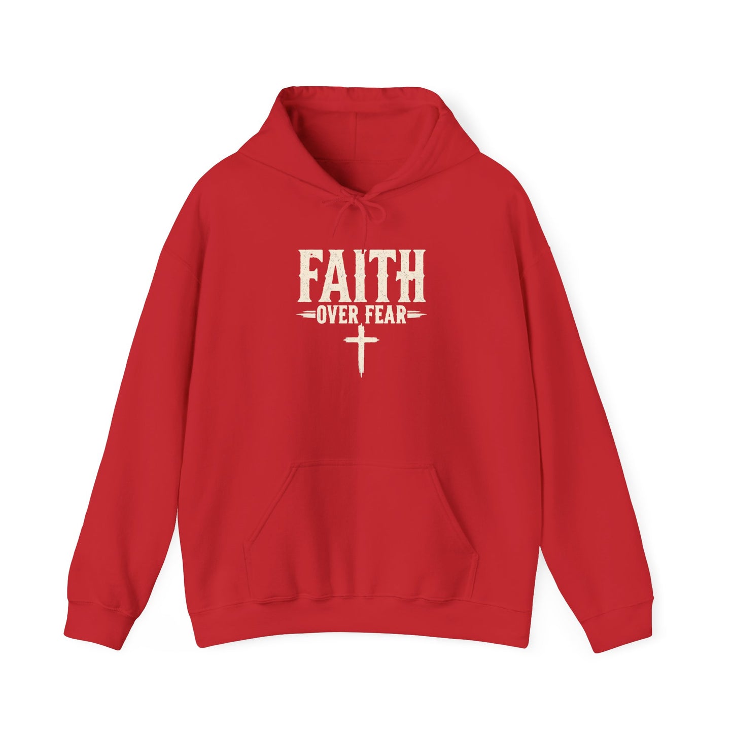 Faith Over Fear Hoodie — "Walk by Faith" Christian Pullover