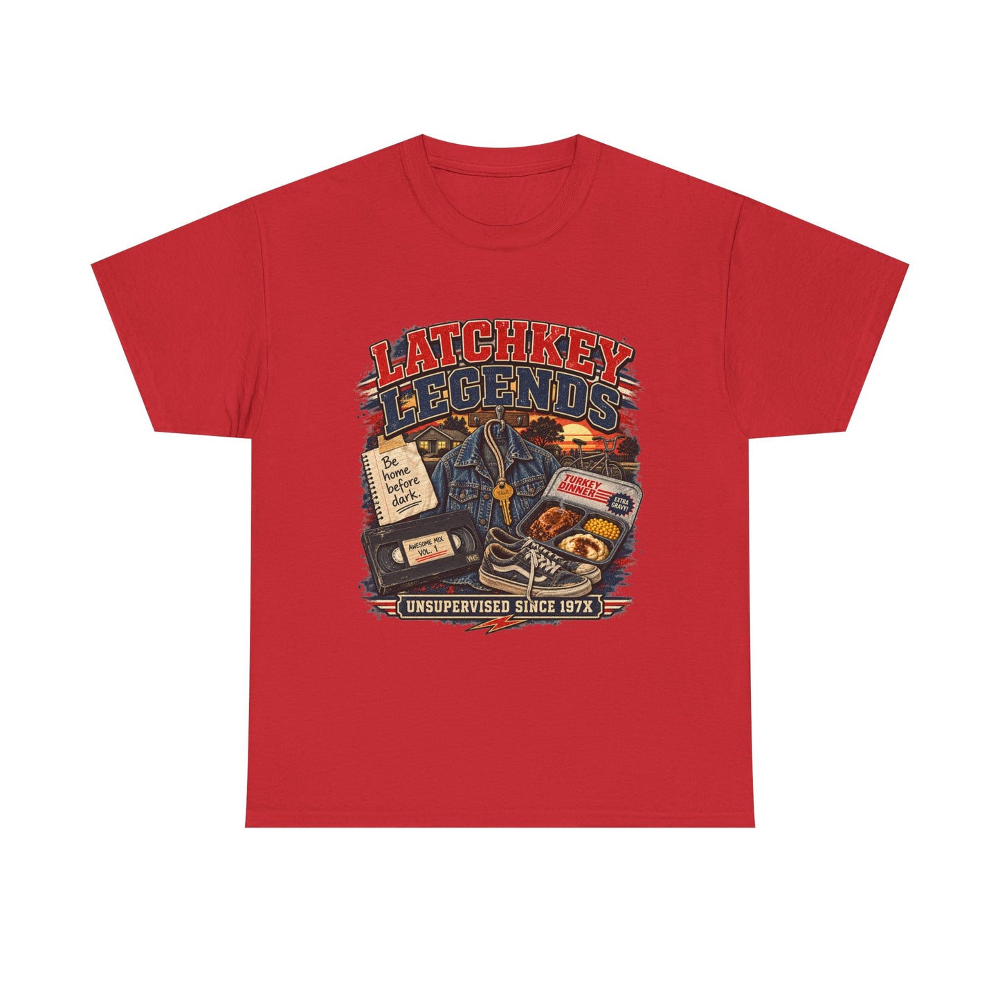 Latchkey Legends T‑Shirt – Vintage 'Unsupervised Since 19??' Retro Kids of the 80s Tee