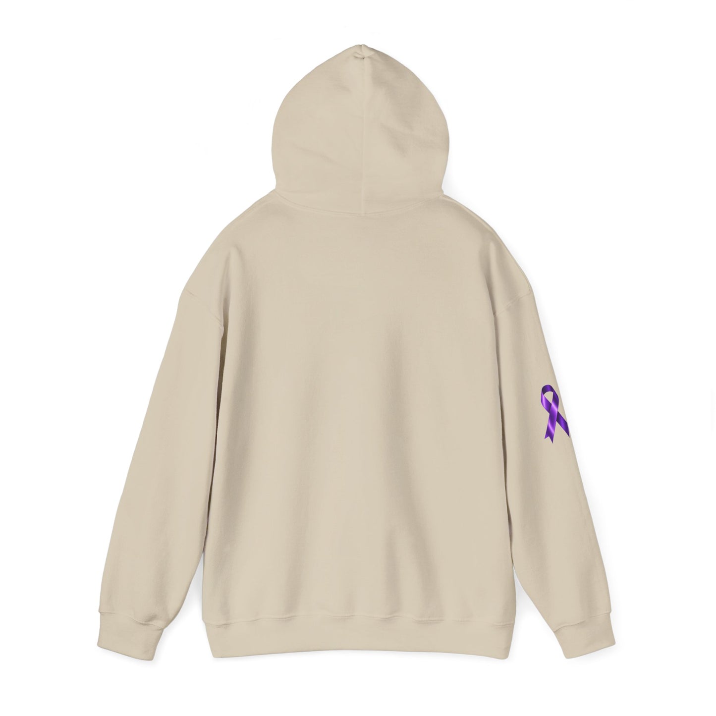Pancreatic Cancer Awareness Hoodie – Purple Ribbon Floral Support Sweatshirt