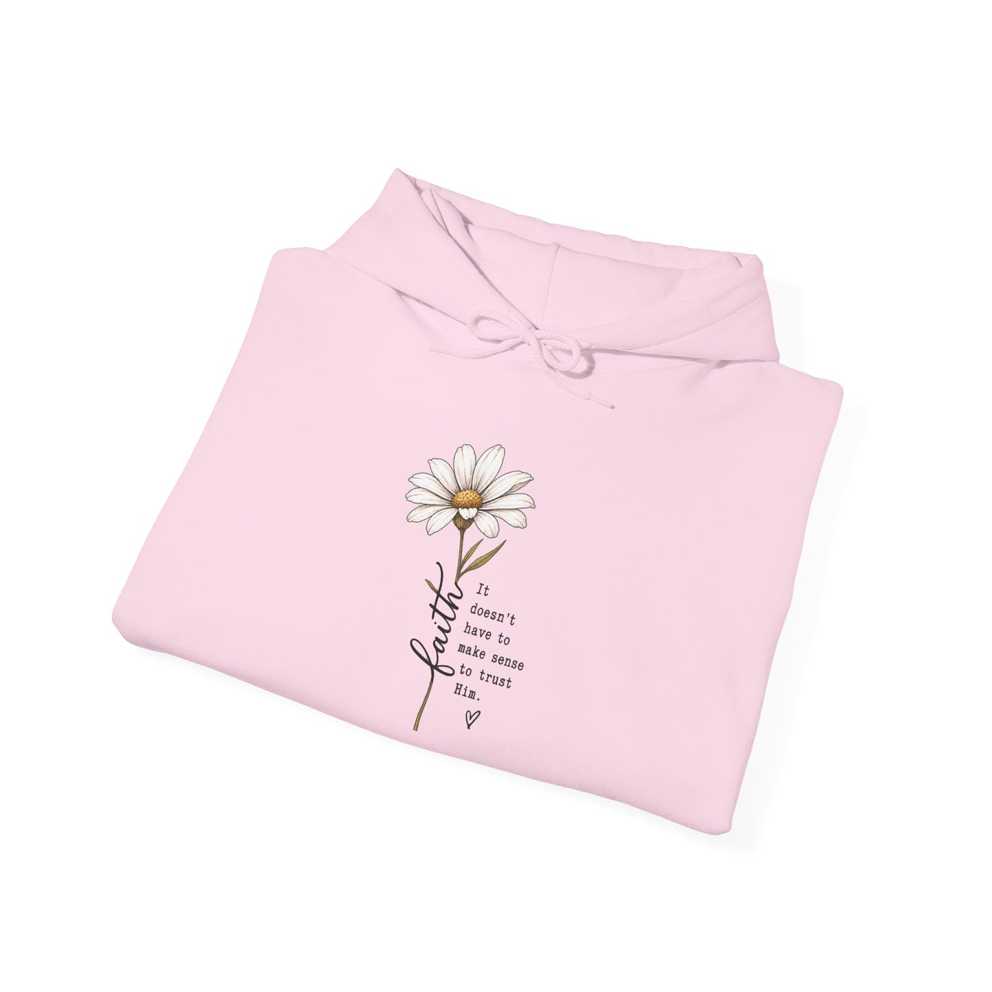 Daisy Comfort Hoodie — 'don't be the same be better' Minimal Floral Pullover