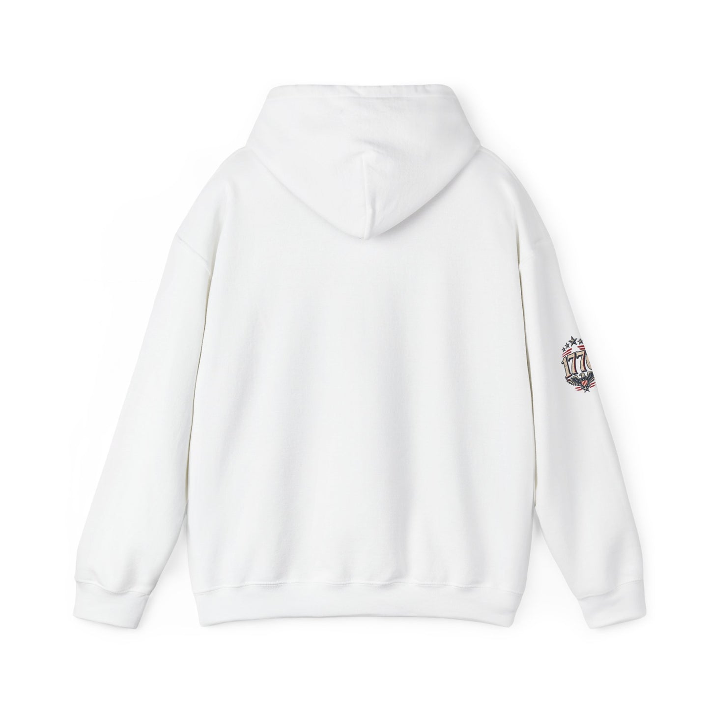 Patriotic 'Land of the Free' Eagle Hoodie – American Flag Veteran Tribute