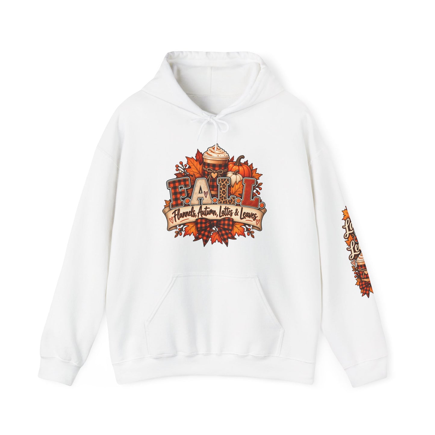 Fall Cozy Hoodie — "Stay Cozy" Autumn Leaves & Pumpkin Spice Sweatshirt