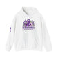 Pancreatic Cancer Awareness Hoodie – Purple Ribbon Floral Support Sweatshirt