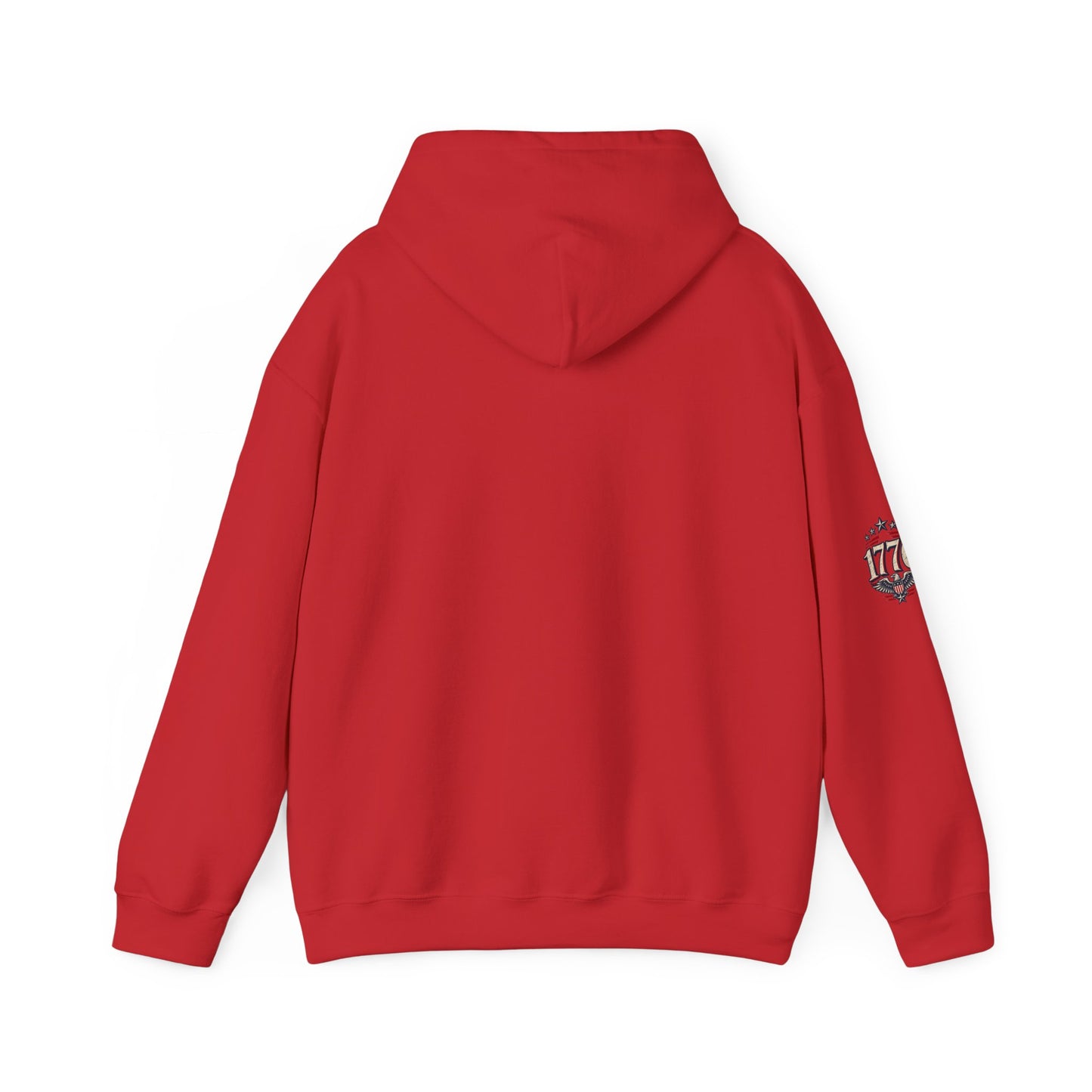 Patriotic 'Land of the Free' Eagle Hoodie – American Flag Veteran Tribute