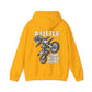 Women’s Motocross Hoodie – “Real Girls Let ‘Er Eat / A Little Dirt Never Hurt” Dirt Bike Pullover