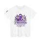 Pancreatic Cancer Awareness T-Shirt — Purple Ribbon Hope, Strength & Faith Tee