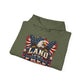 Patriotic 'Land of the Free' Eagle Hoodie – American Flag Veteran Tribute