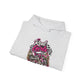 Racer Girl Motorcycle Hoodie — "Real Girls Let 'Er Eat" / "A Little Roost Never Hurt"