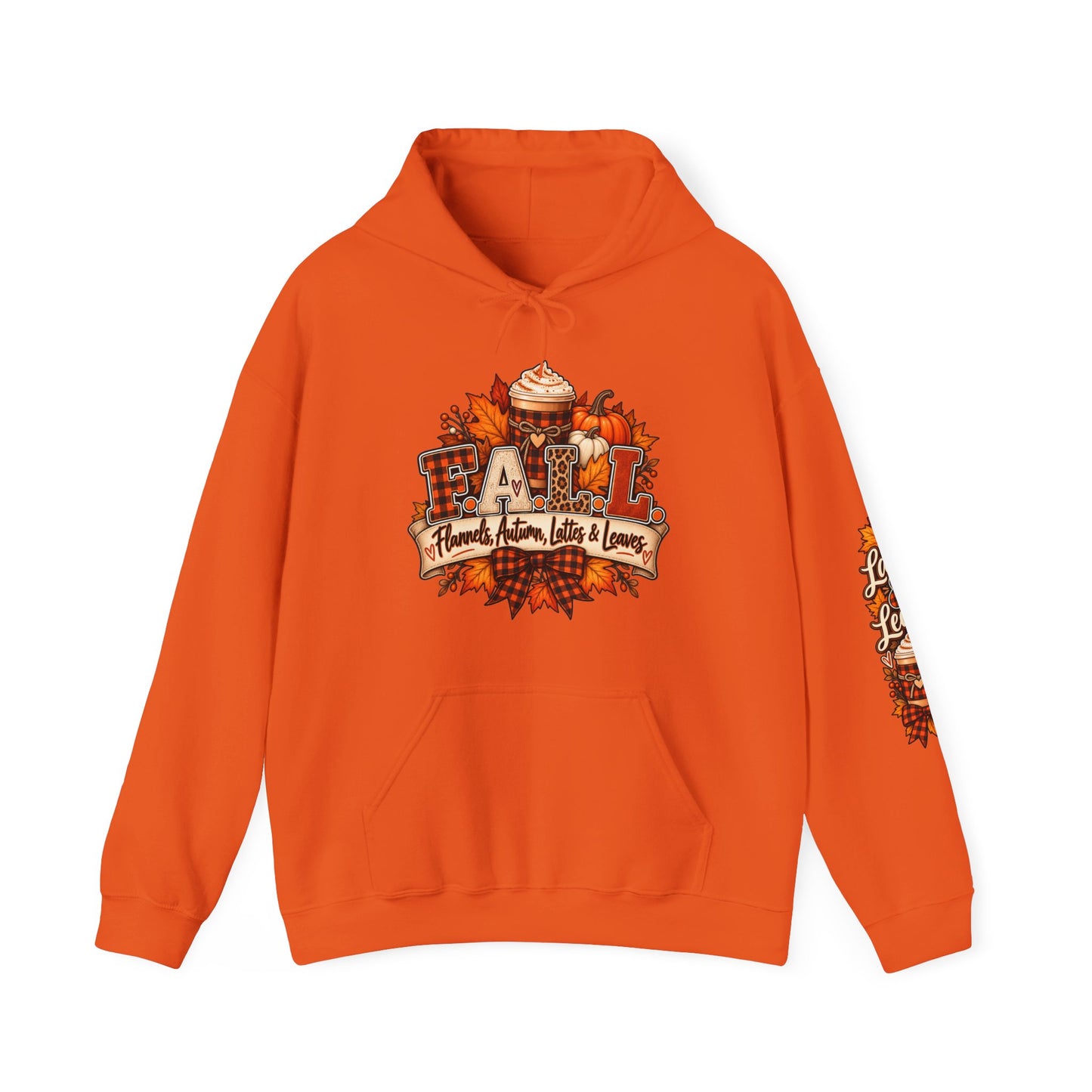 Fall Cozy Hoodie — "Stay Cozy" Autumn Leaves & Pumpkin Spice Sweatshirt