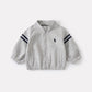 Infant and Toddler Stand Collar Zipper TopBoy Side Stripe Elastic Cuffed Sweatpants