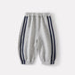 Infant and Toddler Stand Collar Zipper TopBoy Side Stripe Elastic Cuffed Sweatpants