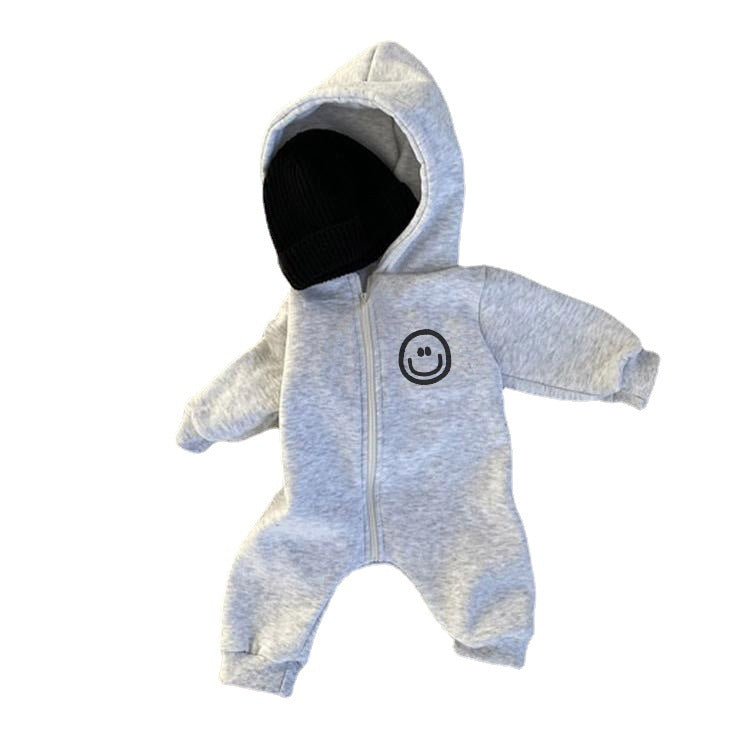 Baby jumpsuit cartoon hooded baby clothes